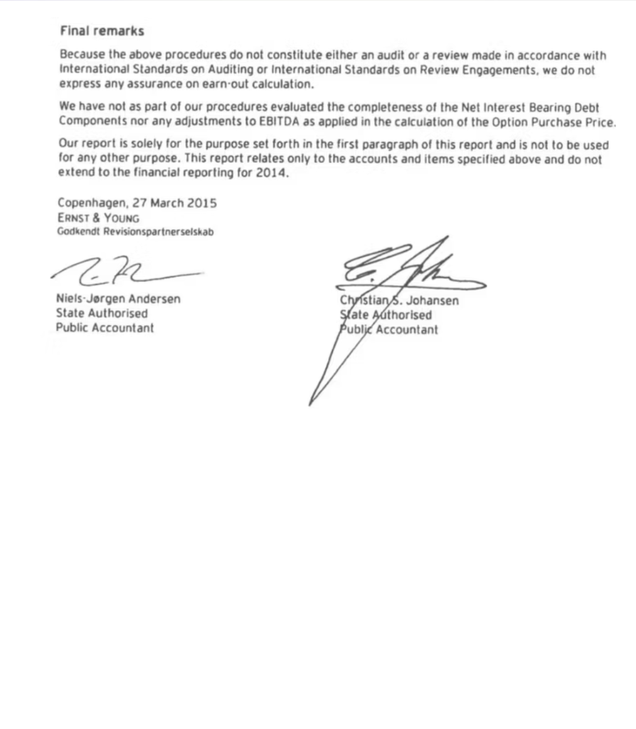 Ernst & Young Rapport